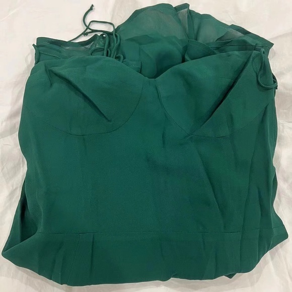 Reformation Juliette Dress in Emerald - Picture 5 of 7